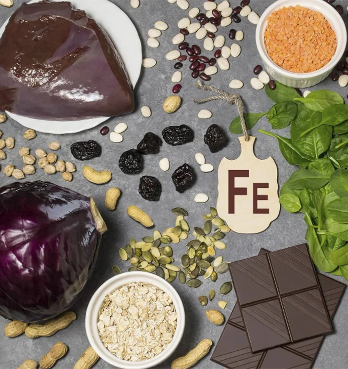 продукты с большим содержанием железа